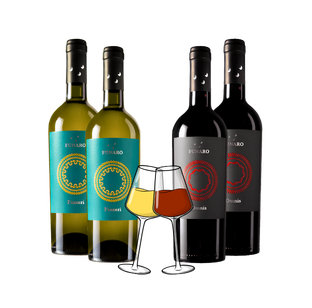 box vini biologici e calici personalizzati funaro