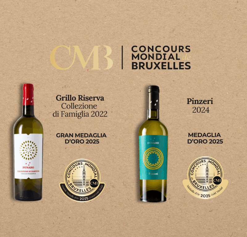 Concours Mondial de Bruxelles 2025: Gran medaglia d’Oro al Grillo Riserva Collezione di Famiglia e Medaglia d’Oro al Grillo Pinzeri